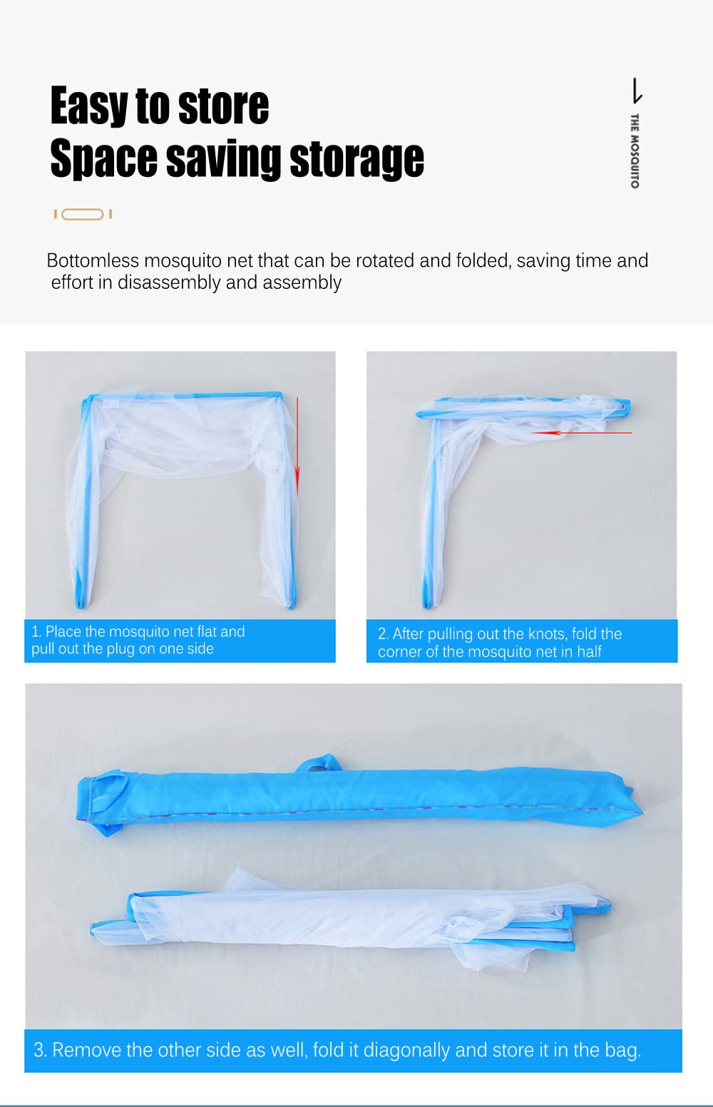 Mosquitera Plegable portátil para Cama, Dosel para Acampar, Viajar, hogar, Tienda de campaña antimosquitos, mosquitera Plegable para Adultos, mosquiteras sin Fondo para Dormir al Aire Libre,