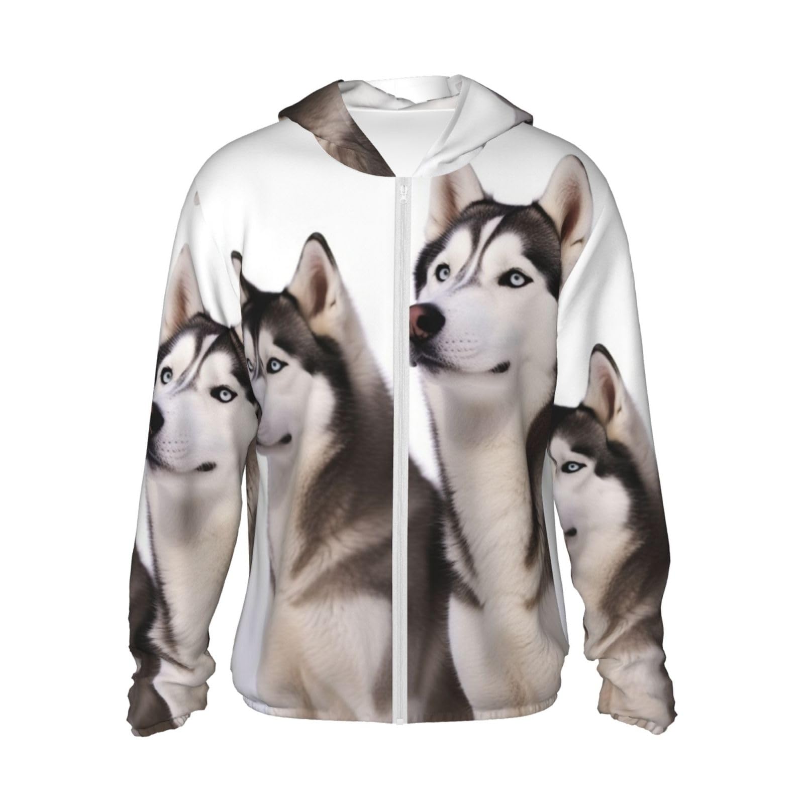 Veste protection solaire manches longues Husky Dogs avec poche zippée intégrale