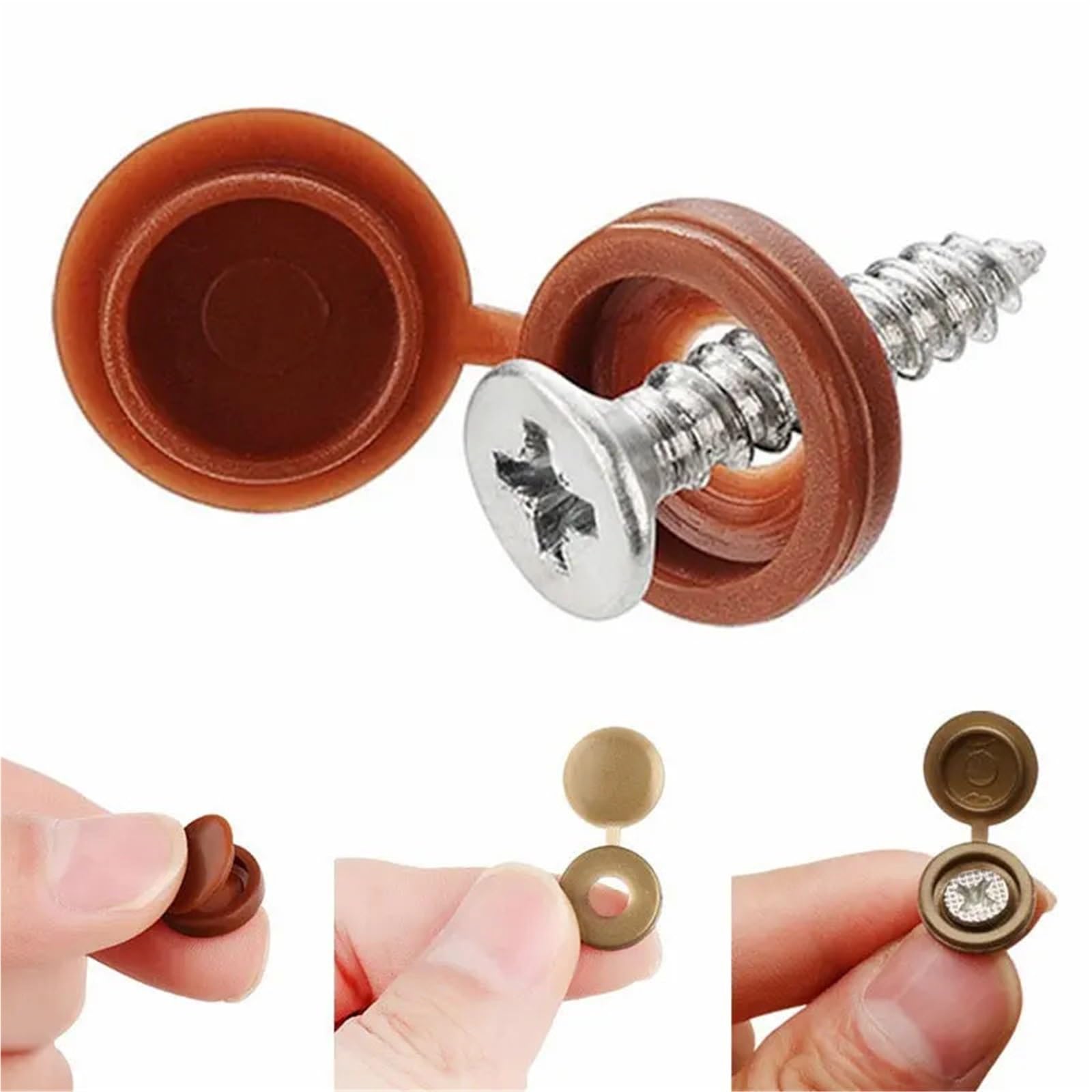 Scharnier-Schrauben-Abdeckkappen, 500 Stück, Klappschnalle, Nagelabdeckungen for Automöbel, dekorative Hardware