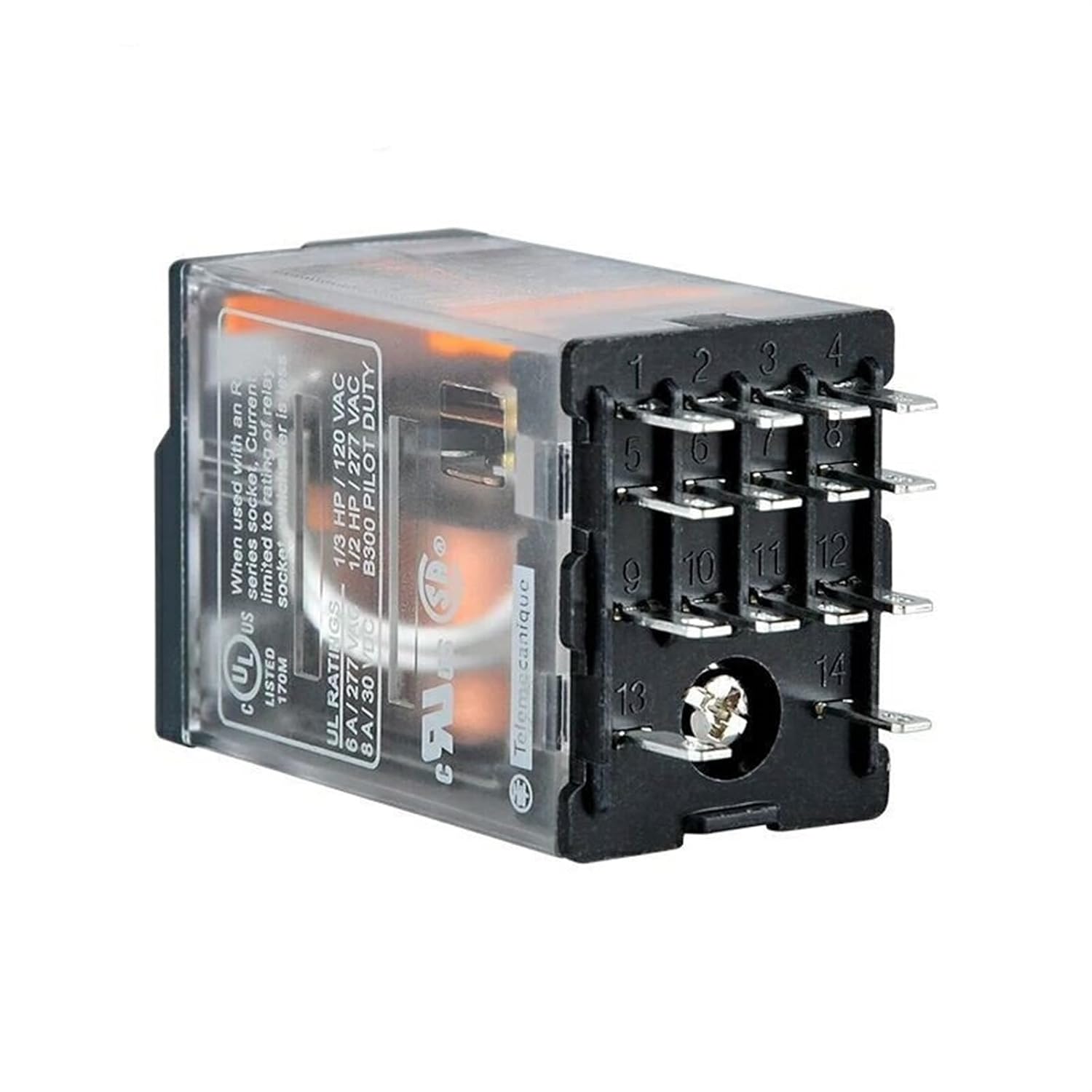 Miniature Plug-in Relay with LED RXM4A 4CO 6A 12 VDC-110 VDC 24 VAC-230 VAC Electromagnetic(RXM4AB2JD 12DC)