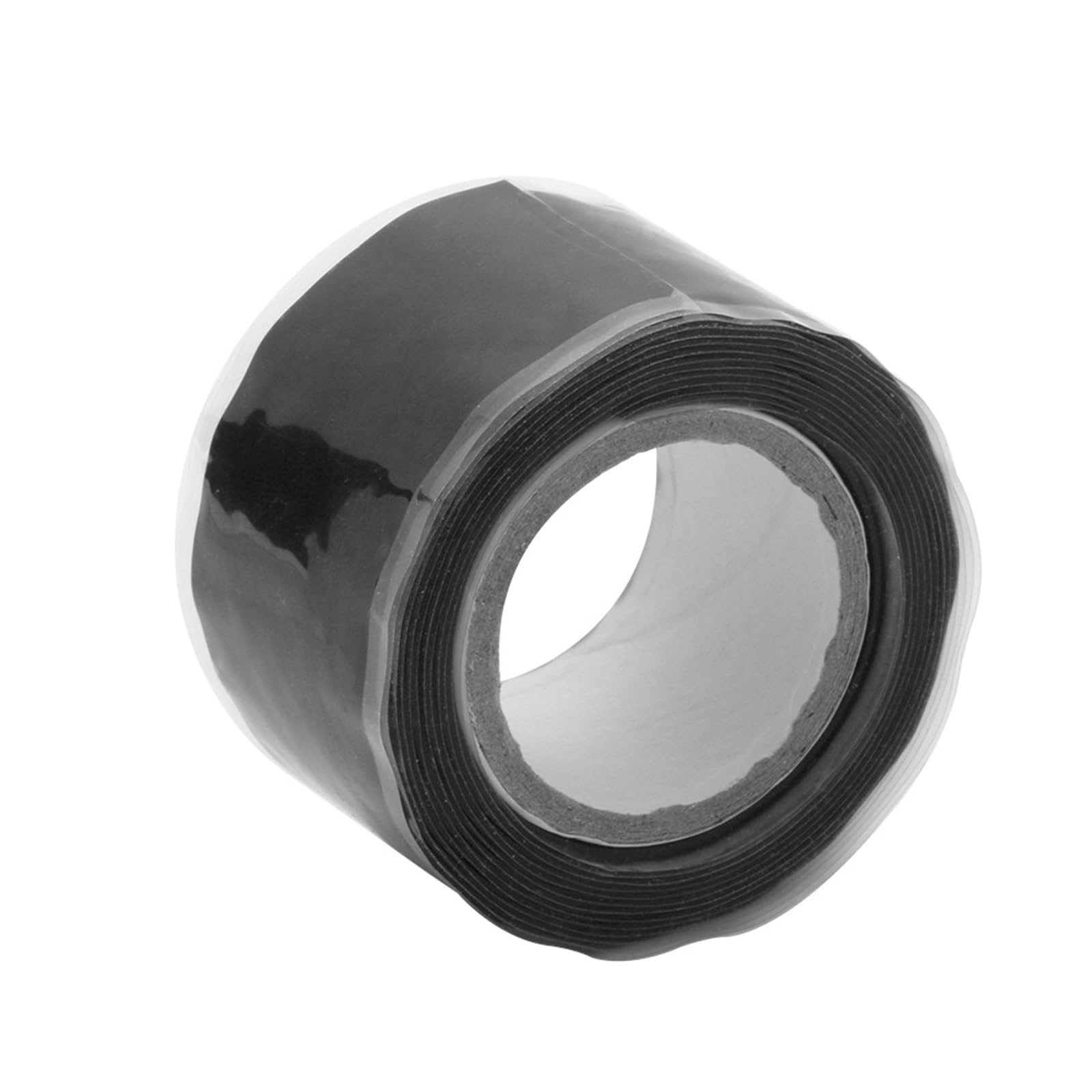 シリコンテープ 防水 電気絶縁 耐熱 超強力 修理テープ 配管リーク修理 操作が簡単 多用途 浴槽 水道 家庭 工業 (厚さ0.5mm×幅2.5cm×長さ3m ブラック)