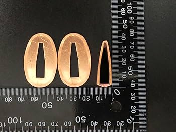 Amazon.co.jp: はばき 切羽 銅色厚目 銅製 特注品 日本刀装具