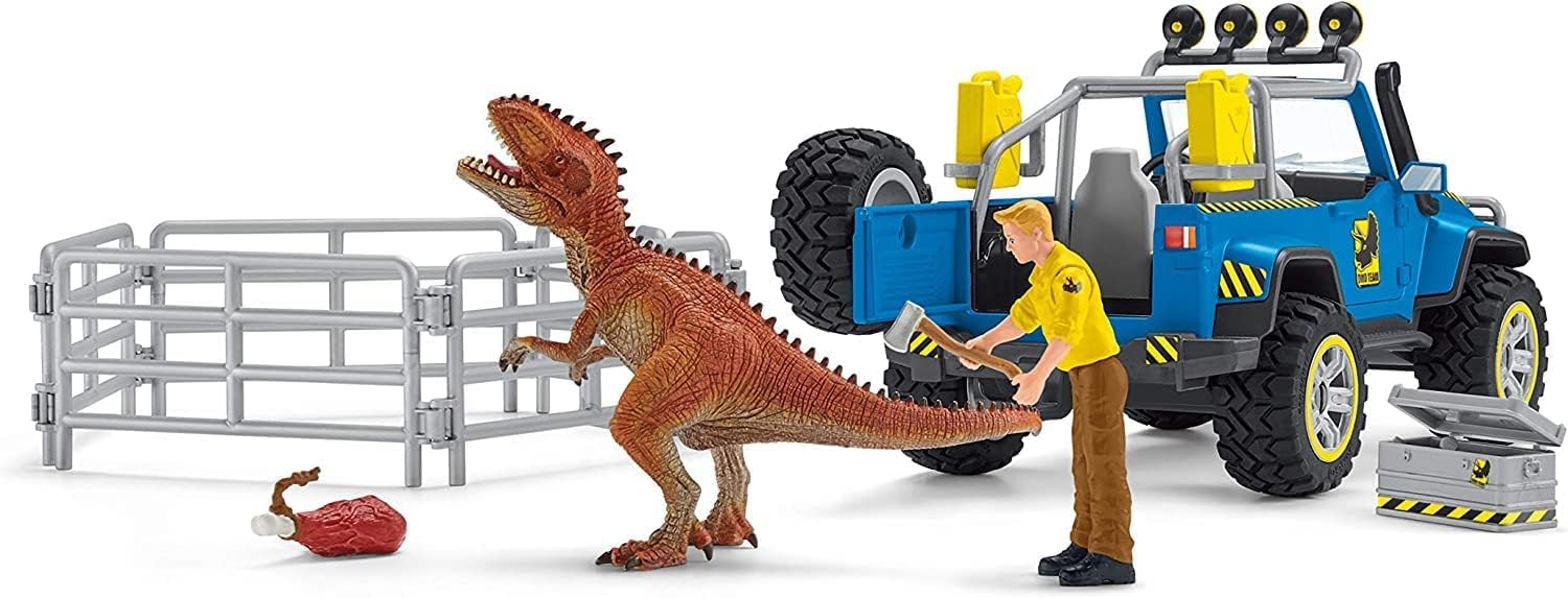 Schleich 41464n Playset Todoterreno con asentamiento de Dinosaurios