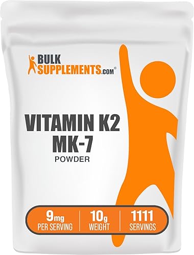 Miniatura 7 de BulkSupplements. Com Vitamina K2 en polvo  Vitamina K2 MK-7, como polvo de menaquinona  Suplemento de vitamina K2 para el bienestar, sin gluten, 9