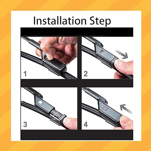 Miniatura 3 de Juego de 3 limpiaparabrisas de repuesto para automóvil, bloqueo superior, no para gancho JU, 24 pulgadas, 20 pulgadas + 13 pulgadas (paquete de 3)