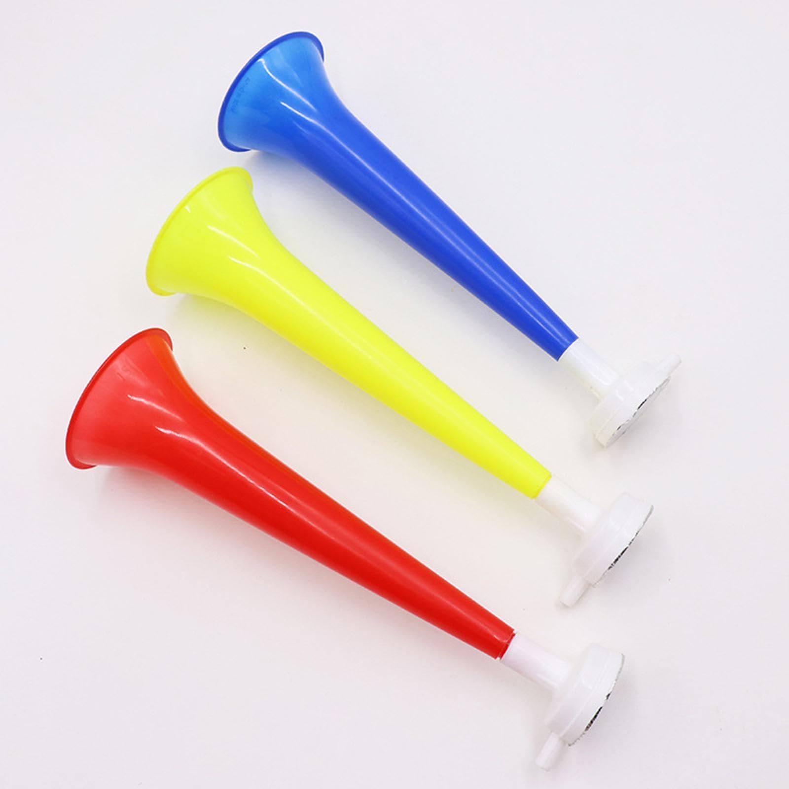 PartyTokoMini Colourful Hand Held Cheer Noisemaker Cool Birthday Party Horn for Boys Kids Girls Parties Events Random Color 3pc