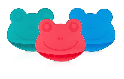 Miniatura 7 de Nuby Sure Grip Miracle Frog Mat, 6+ M, libre de BPA, azul