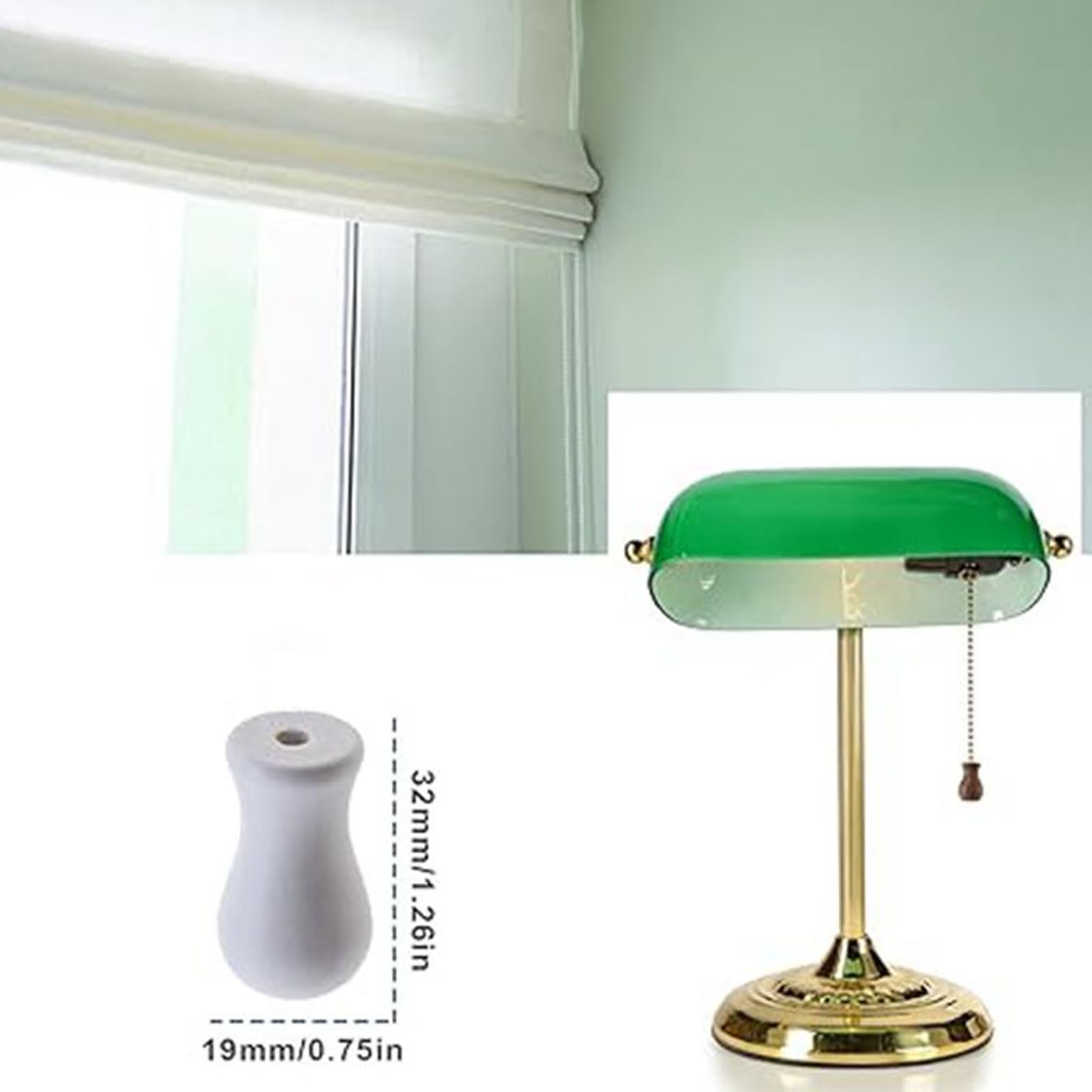 12 Nappe Per Tende In Legno Marrone Con Estremità A Sfera, Fermacorde Per Finestre, Pomelli Per Tende A Pacchetto, Lunghezza 31 Mm