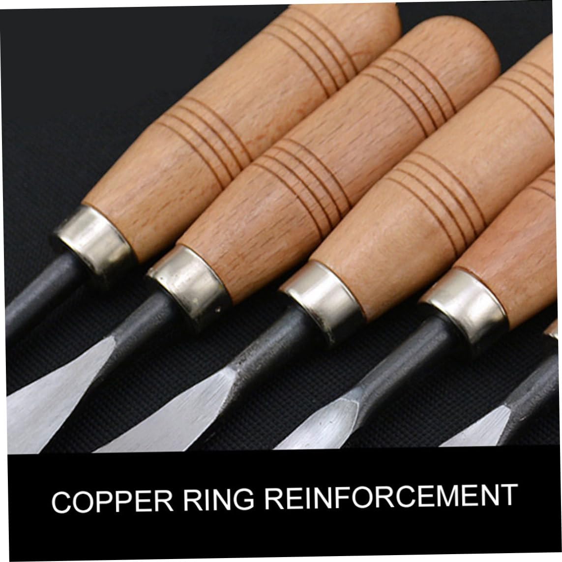Juego De Cinceles para Carpintería Herramientas para Tallar Madera Gubias Profesionales Manuales Juego De Corte De Blanqueamiento De Acero Al Carbono para Escultura 8 Uds.