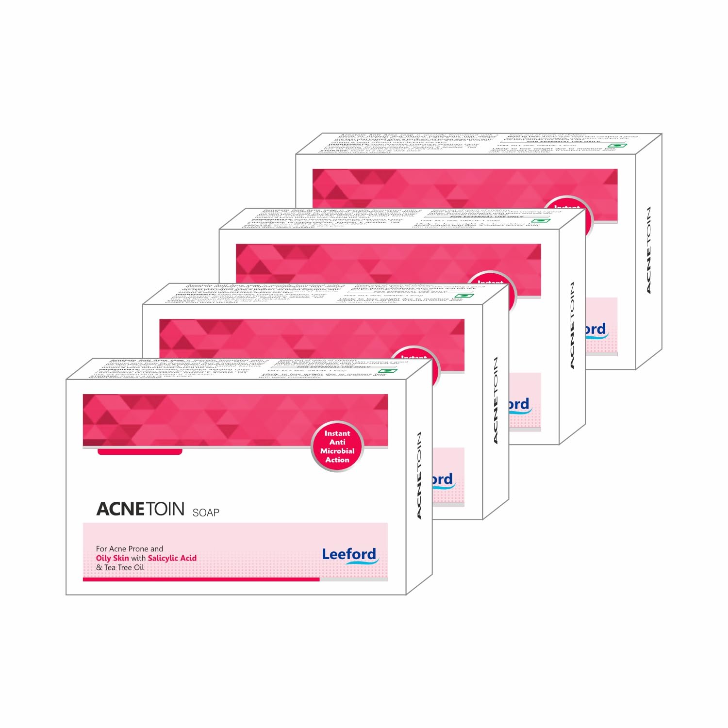 Acnetoin Neem & Turmeric Clarifying Soap | Ayurvedic Body Cleansing Soap for Acne, Scars & Inflammation | Enriched with Glycerin & Herbal Extracts -75g (Pack of 4)-image-49