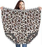 AIVibrat Granny Panties Gag Gifts for Women Funny Oversized Novelty Prank Underwear Christmas and Halloween Parties (US, Alpha, One Size, Regular, Regular, Leopard print)