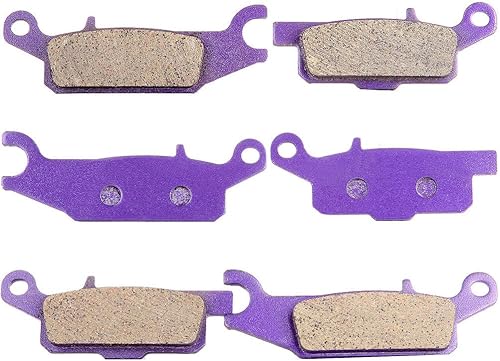 Miniatura 6 de SCITOO FA443, FA444 Pastillas de freno para Yamaha Grizzly 550 2009-2014 pastillas de freno delanteras y traseras de fibra de carbono