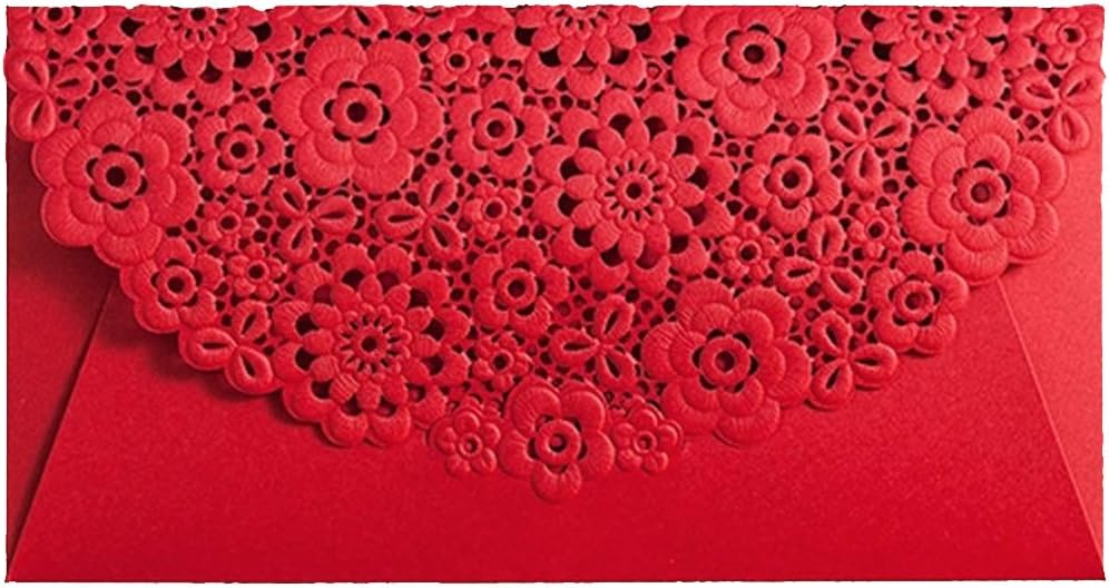 Fancy Laser Cut Chinese Red Envelopes