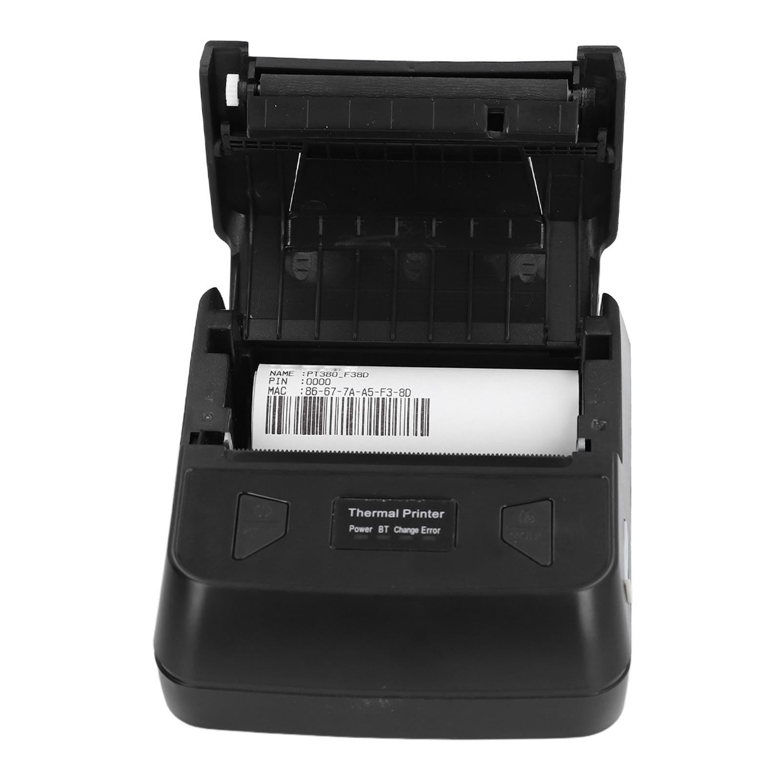 Bluetooth-Belegdrucker Tragbarer Thermodrucker für Kleine Unternehmen 80-mm-Hochgeschwindigkeits-Mini-Mobilticketdrucker