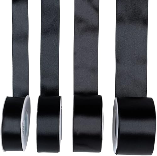 Miniatura 6 de Craft County - Cinta de satén de doble cara de 1 12 pulgadas - Rosa intenso - 25 yardas (75 pies) - Ideal para proyectos de manualidades,