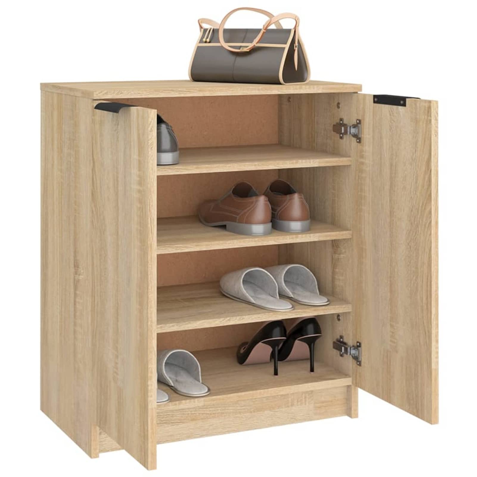 BaraSh Estantería de Pared contrachapada Roble Sonoma Estanterias De Pared 85x16x52,5 cm