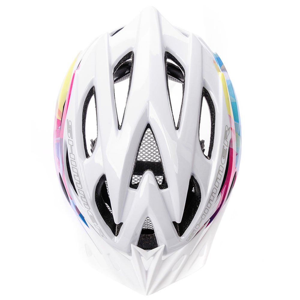 Kask Rowerowy z Daszkiem i Wentylacją, Lekki Kask na Rower z Regulacją Pokrętłem, 23 Otwory Wentylacyjne, Siatka Przeciw Owadom, Elementy Odblaskowe, EN1078, Unisex, Meteor Shimmer