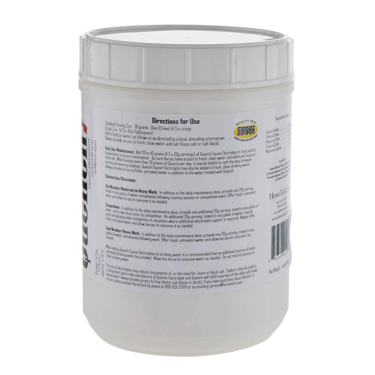Horse Tech 17168-1 Quench! Electrolito para caballos 4 libras