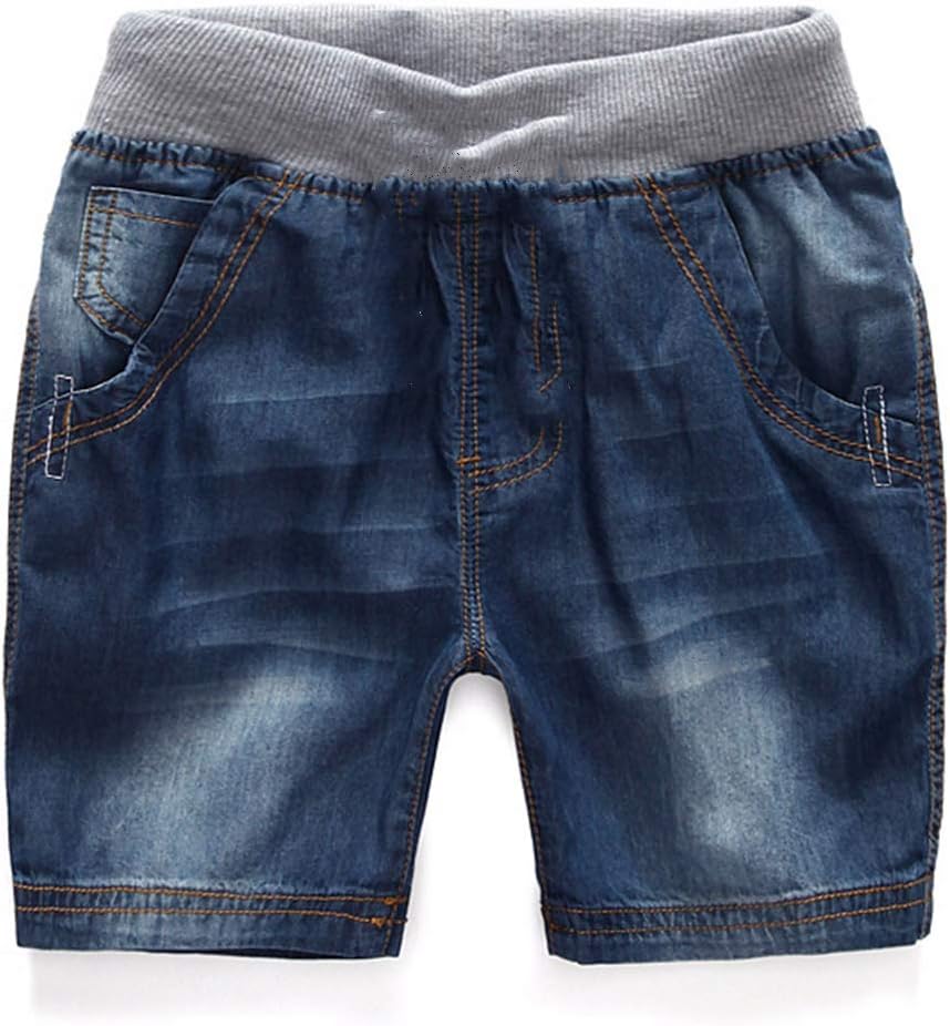 MallimodaBoys Denim Jeans Washed Pull-On Shorts