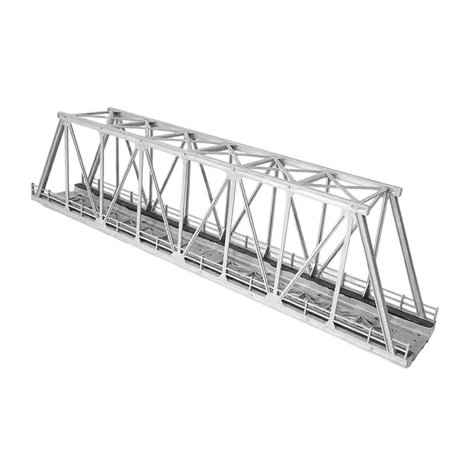 Ponte a Traliccio in Scala HO 1/87, Modello per Ferrovie in Miniatura, Doppio Binario, 40.7cm (16.02")