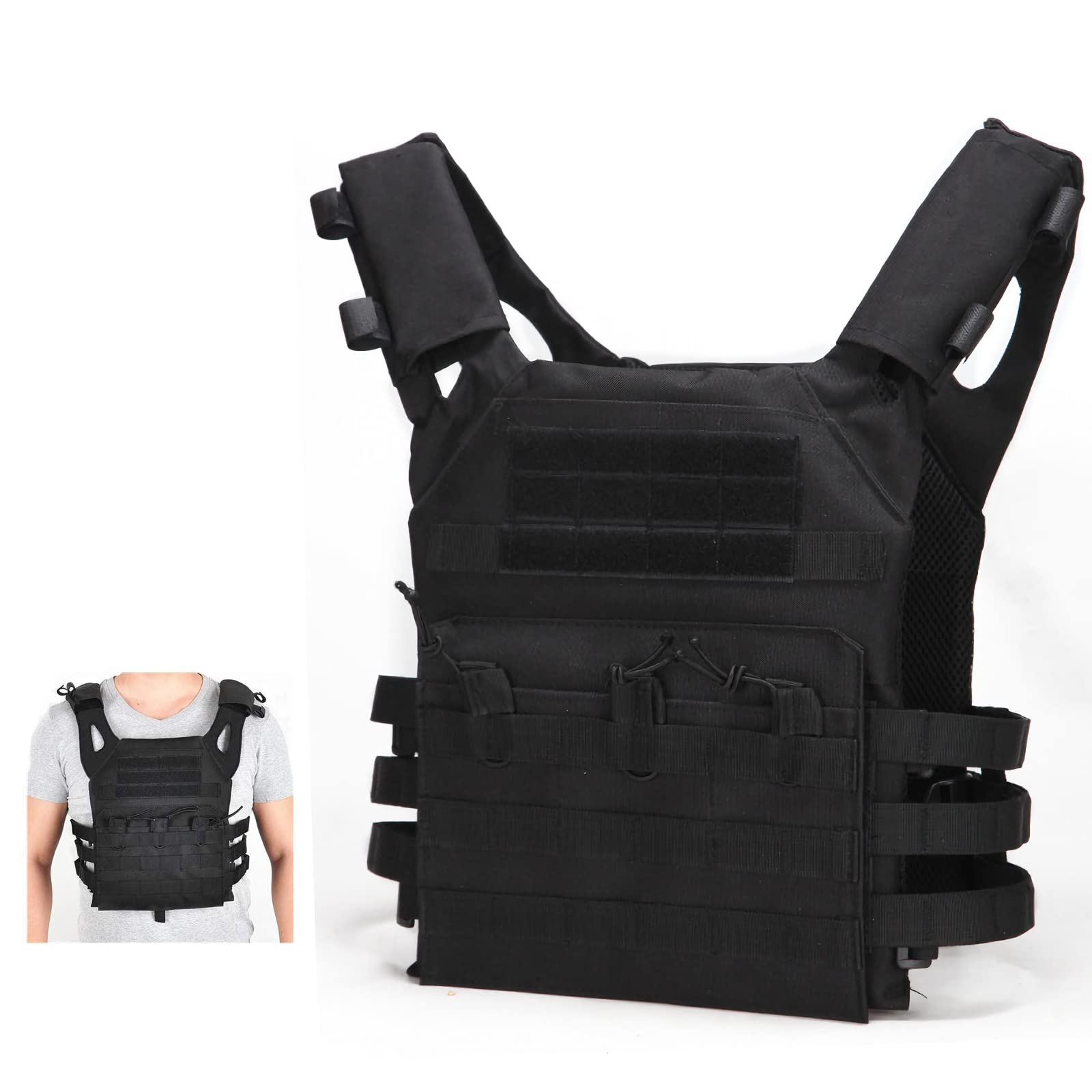 E-HORDE Tatical Vest,Tactical Battle Vest,Adjustable Vest for Men Suitable for Outdoor Fishing Hunting Sports Accessories