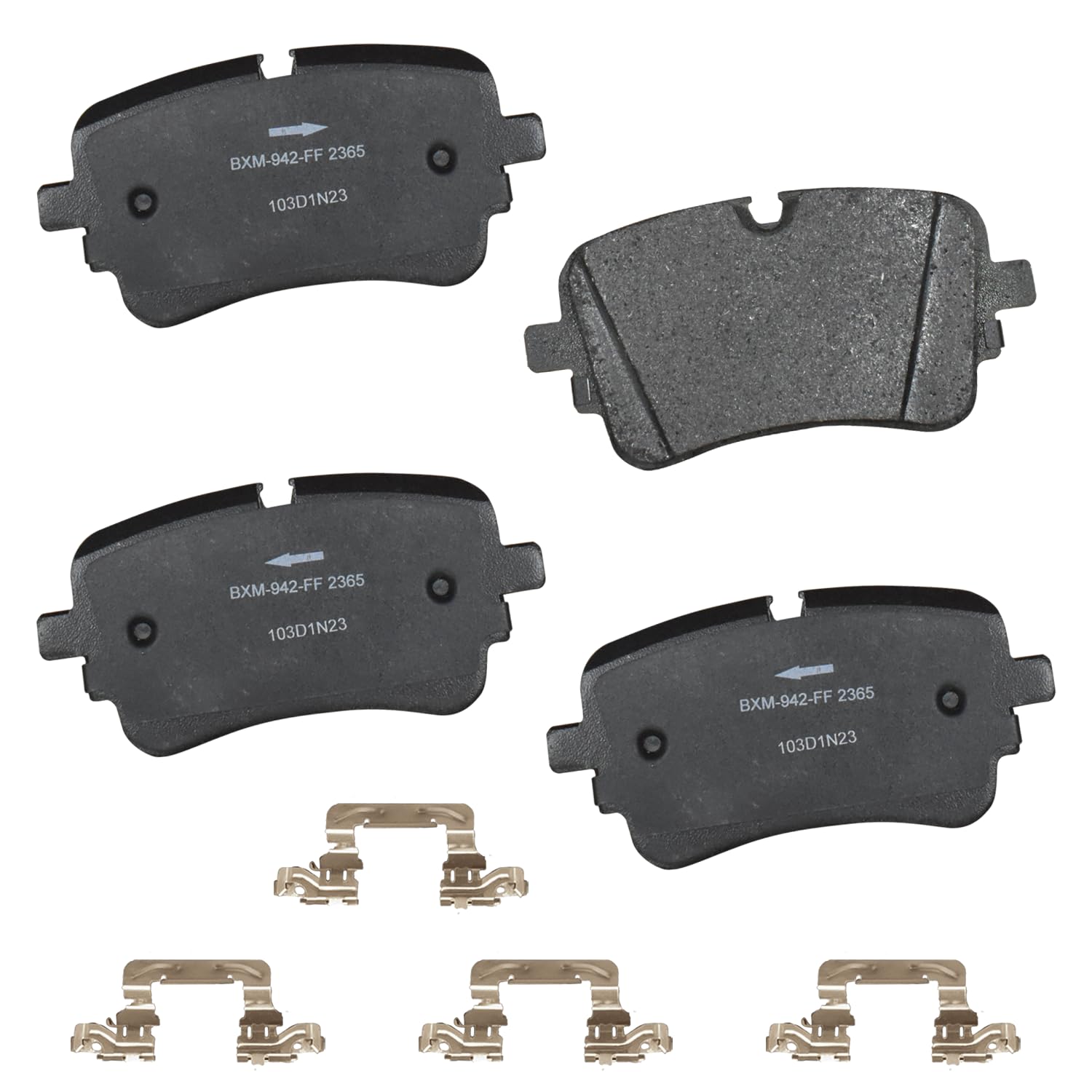 Bendix Premium SBM2365 Semi-Metallic Rear Brake Pads for Select Models Audi A8 Quattro,e-tron Quattro,e-tron Sportback,Q7,Q8,S6,S7 Sportback,S8,SQ7,SQ8