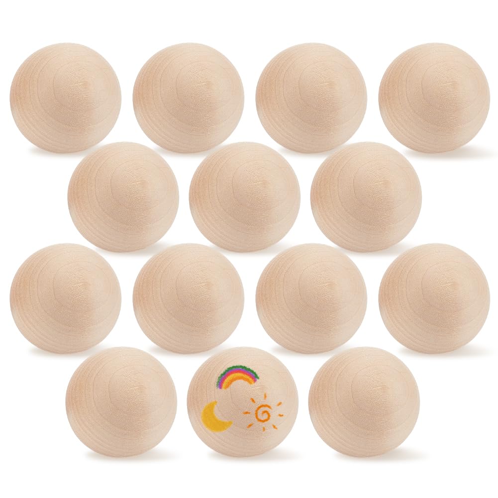 Boules en bois 60mm pour art et loisirs créatifs DIY déco maison
