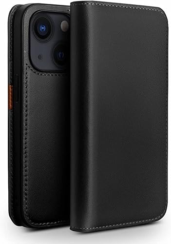 Miniatura 9 de COOVS Funda tipo cartera para iPhone 1414 Plus14 Pro14 Pro Max, funda con cierre magnético de cuero genuino de alta calidad, con bloqueo RFID,