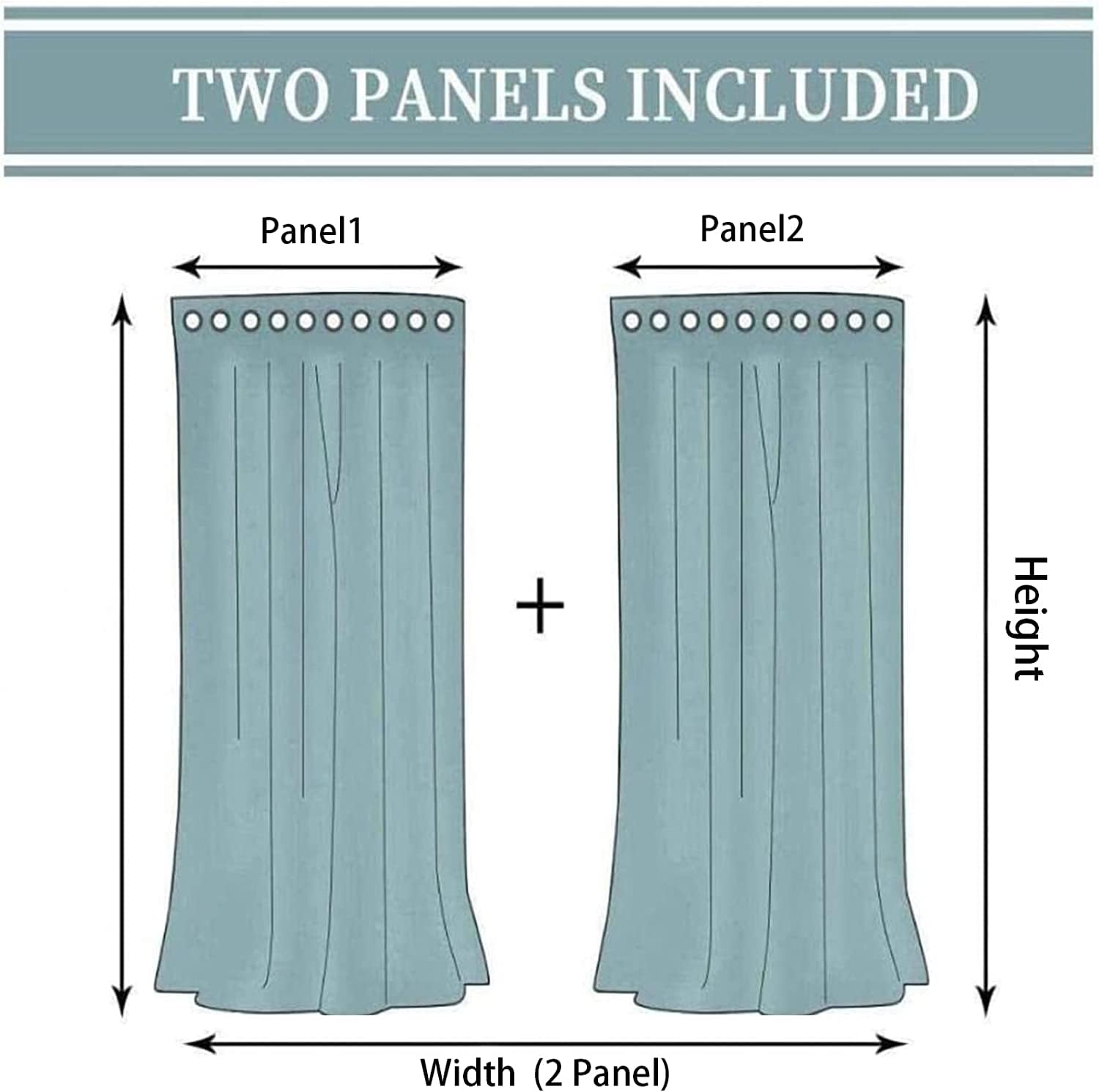 Lot de 2 Rideau New York Rideaux Occultants 110x215 cm Noir Imprimé 3D Draperies Ntérieurs Rideaux de Fenetre Isolant Thermique Décoration Rideaux pour Chambre Salon a.1255