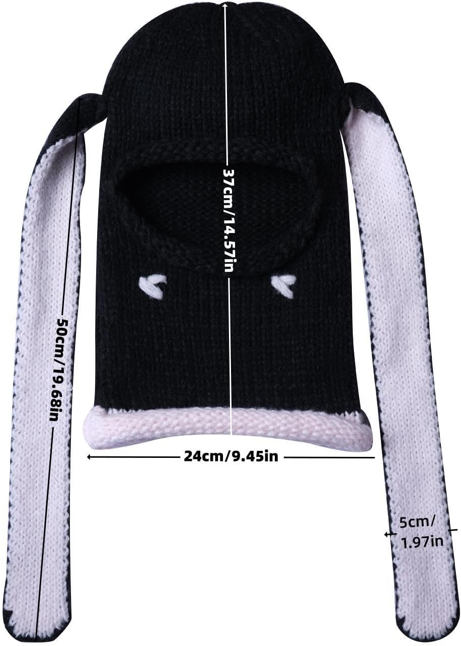 Funny Horn Balaclava Ski Mask with Ears Full Face Hat Winter Warm Beanies Halloween Costume Men/Women - Image 3