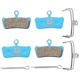 2 Pairs Bicycle Disc Brake Pads Compatible with Sram Guide RSC RS R Elixir 7 9 Avid XO Trail 4 Piston MTB Disc Brakes (Resin,Semi-Metallic,Sintered Metal) SCP-XO