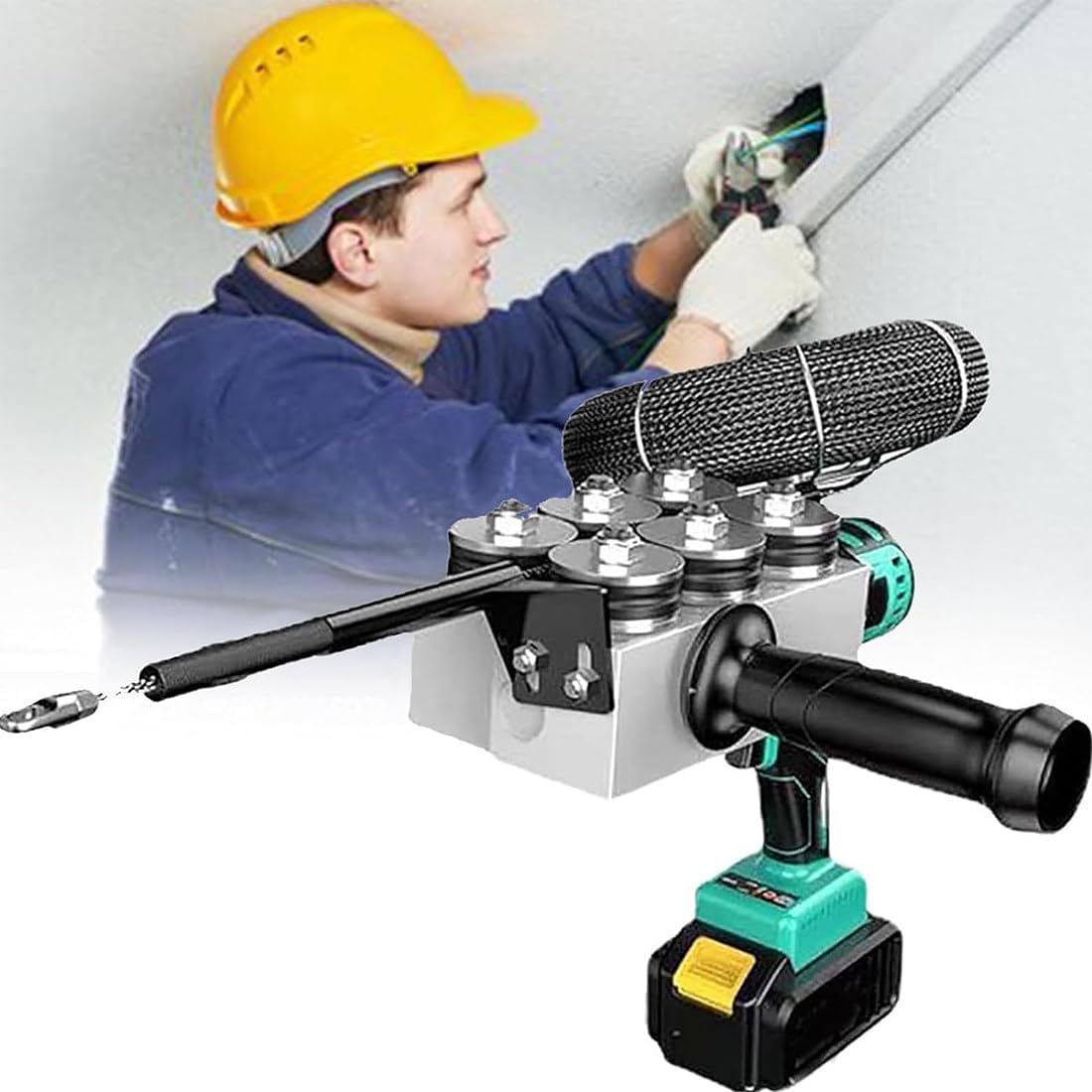 Threader Rmc Electrical Tool Electrical Wire Threader Tool for Right Angle Pipe, Wall Slot, and ...