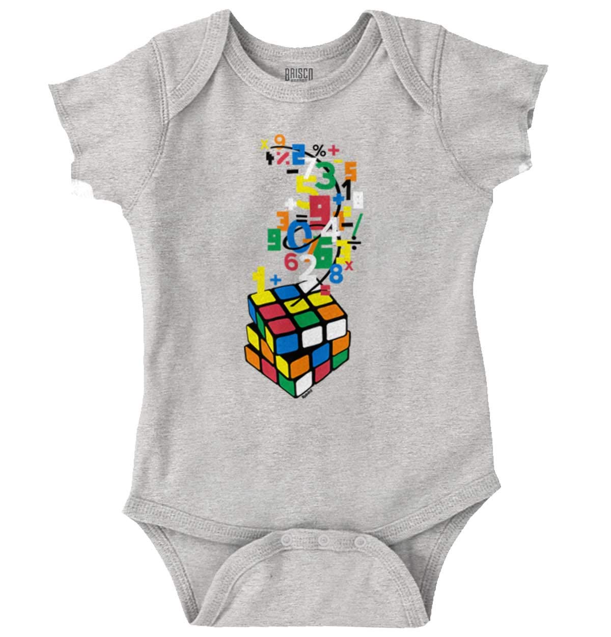Math Nerd Official Rubiks Cube Sheldon Geek Baby Romper Bodysuits