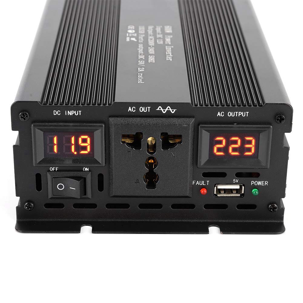 Generic Czysty Sinus 600 W do Samochodowej Przetwornicy Prądu Przemiennego 12 V na 200–240 V