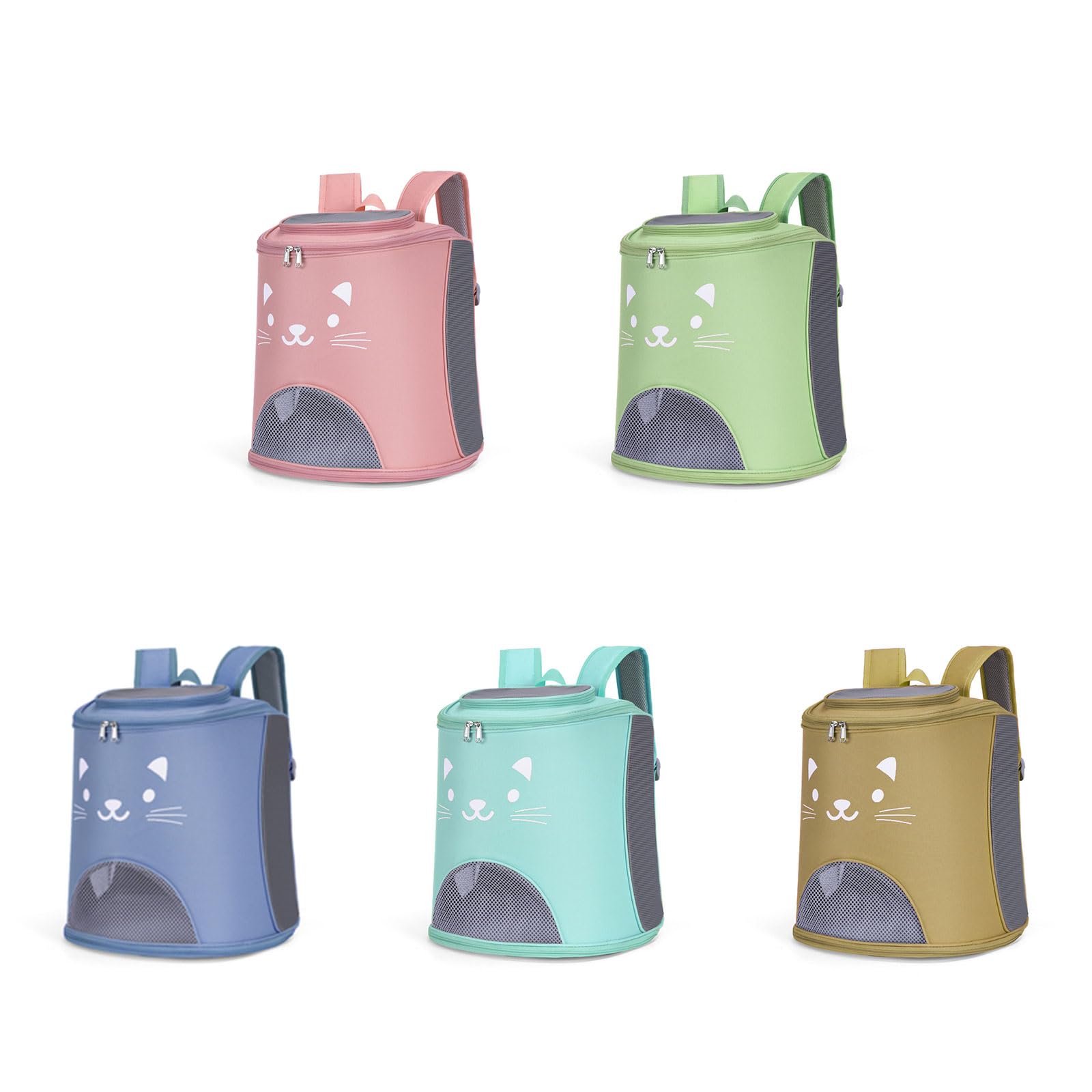 Zaino per animali domestici, con tracolla ergonomica, grande capacità, traspirante, per cani di piccola taglia, gatti, viaggi e passeggiate
