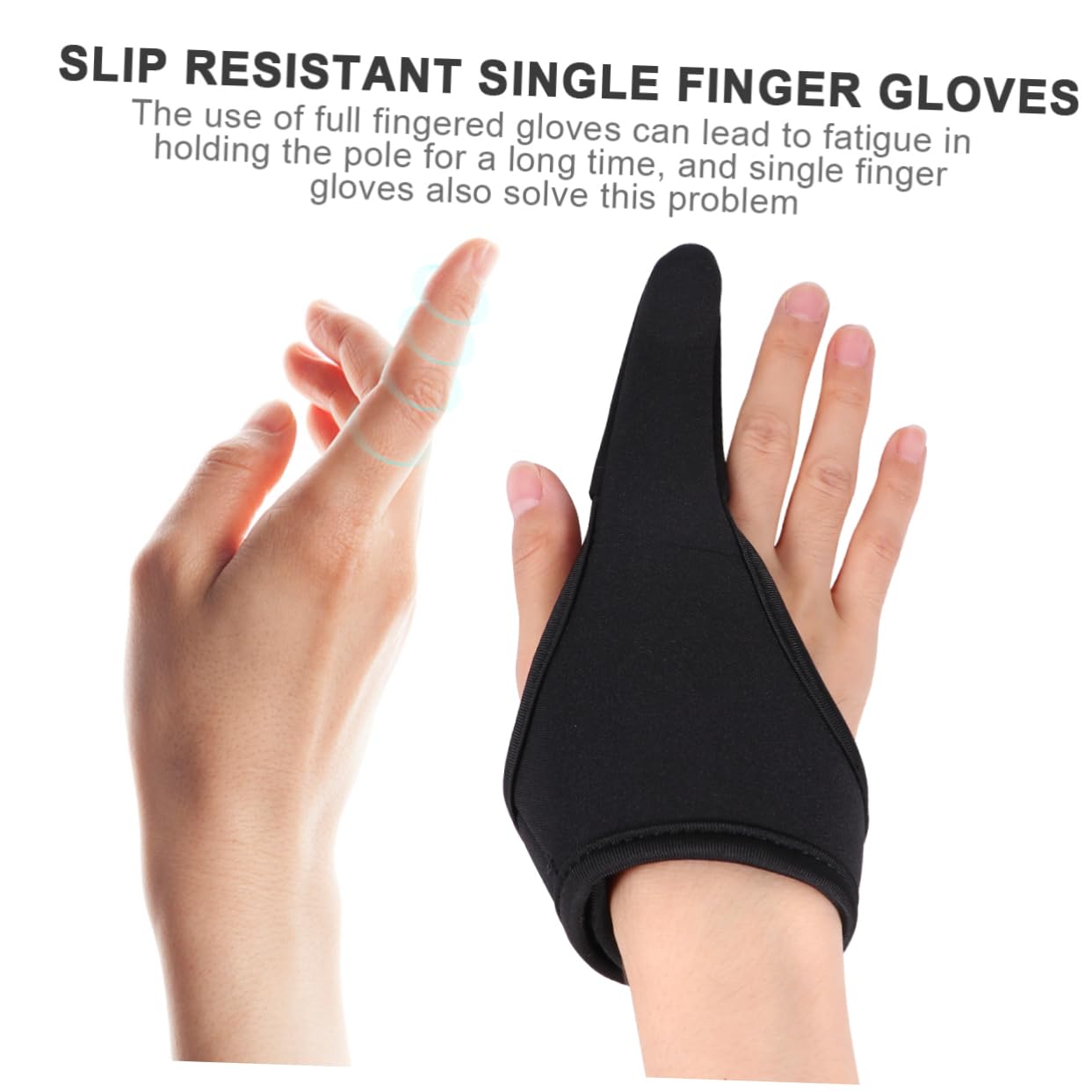 NULYLU Fishing Glove Single Finger Protector for Casting Water Sports Glove Quick-Dry Breathable