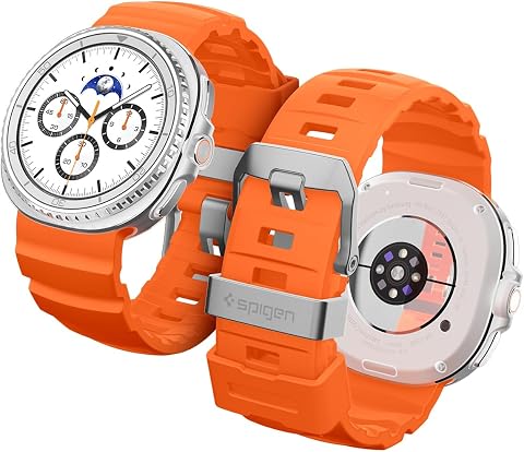 Spigen Galaxy Watch 8 Band için, Samsung Galaxy Watch 8 44/40mm, 8 Classic 46mm (2025) WBS2 Dayanıklı Silikon Spor Kayış ile Uyumlu
