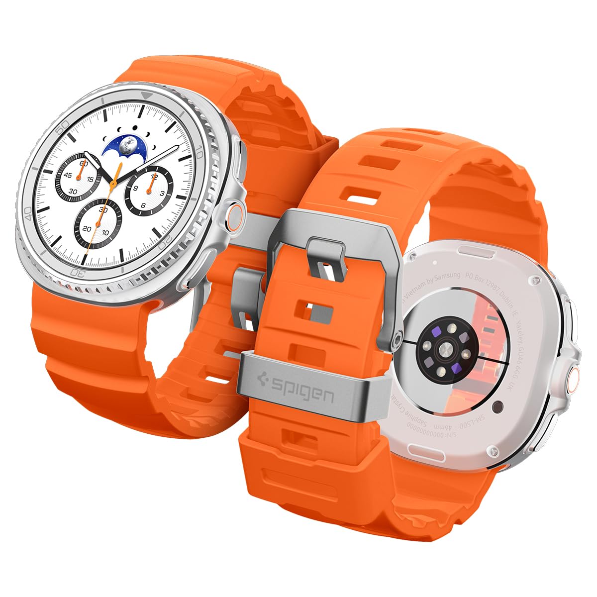 Spigen Galaxy Watch 8 Band için, Samsung Galaxy Watch 8 44/40mm, 8 Classic 46mm (2025) WBS2 Dayanıklı Silikon Spor Kayış ile Uyumlu