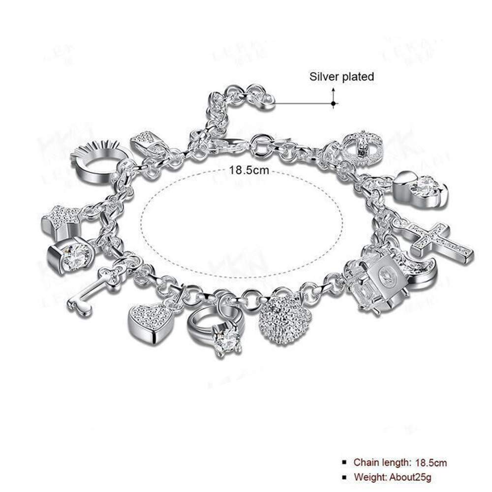 Amazon.com: Naivo Sterling Solid Silver Plated Luxury 13