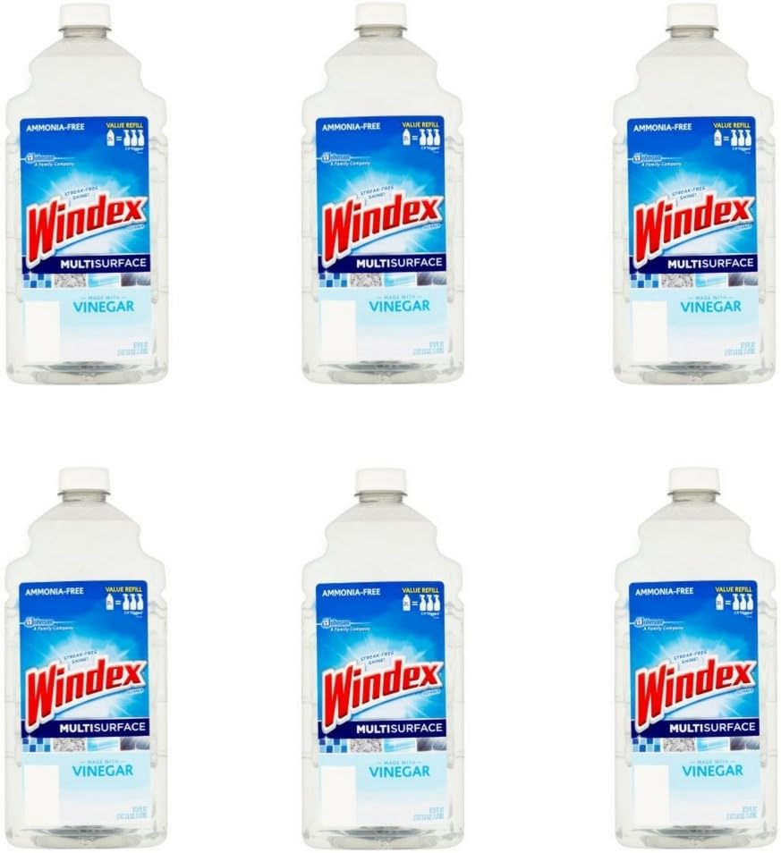 Windex Vinegar Multi-Surface Cleaner Refill, 2 L (6)