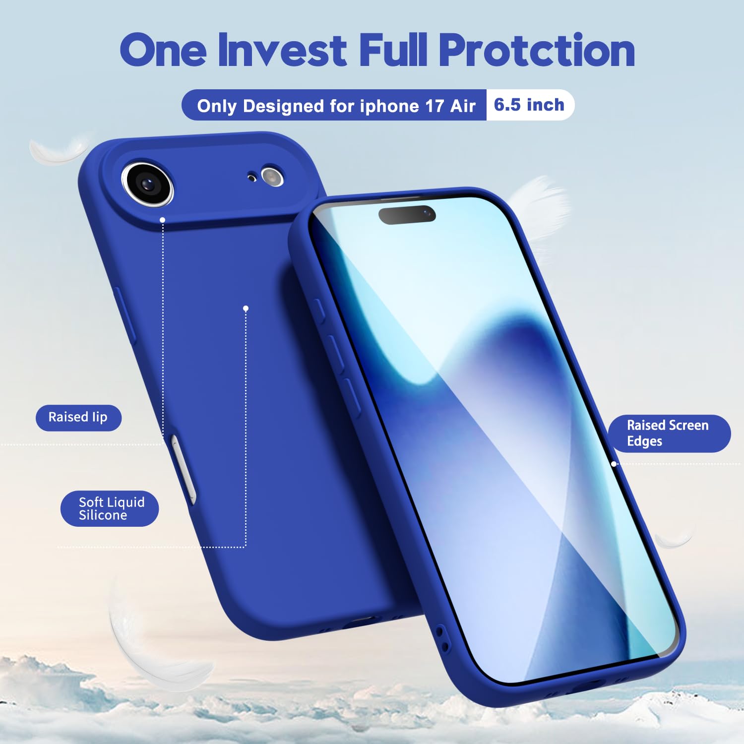 oakxco for iPhone 16 Pro Max Case Liquid Silicone, Soft Rubber Gel Elegant Aesthetic Basic Simple Cover, Cute Thin Slim TPU Matte Solid Color Plain Smooth Case for Women Girl, Light Pink — view 1168