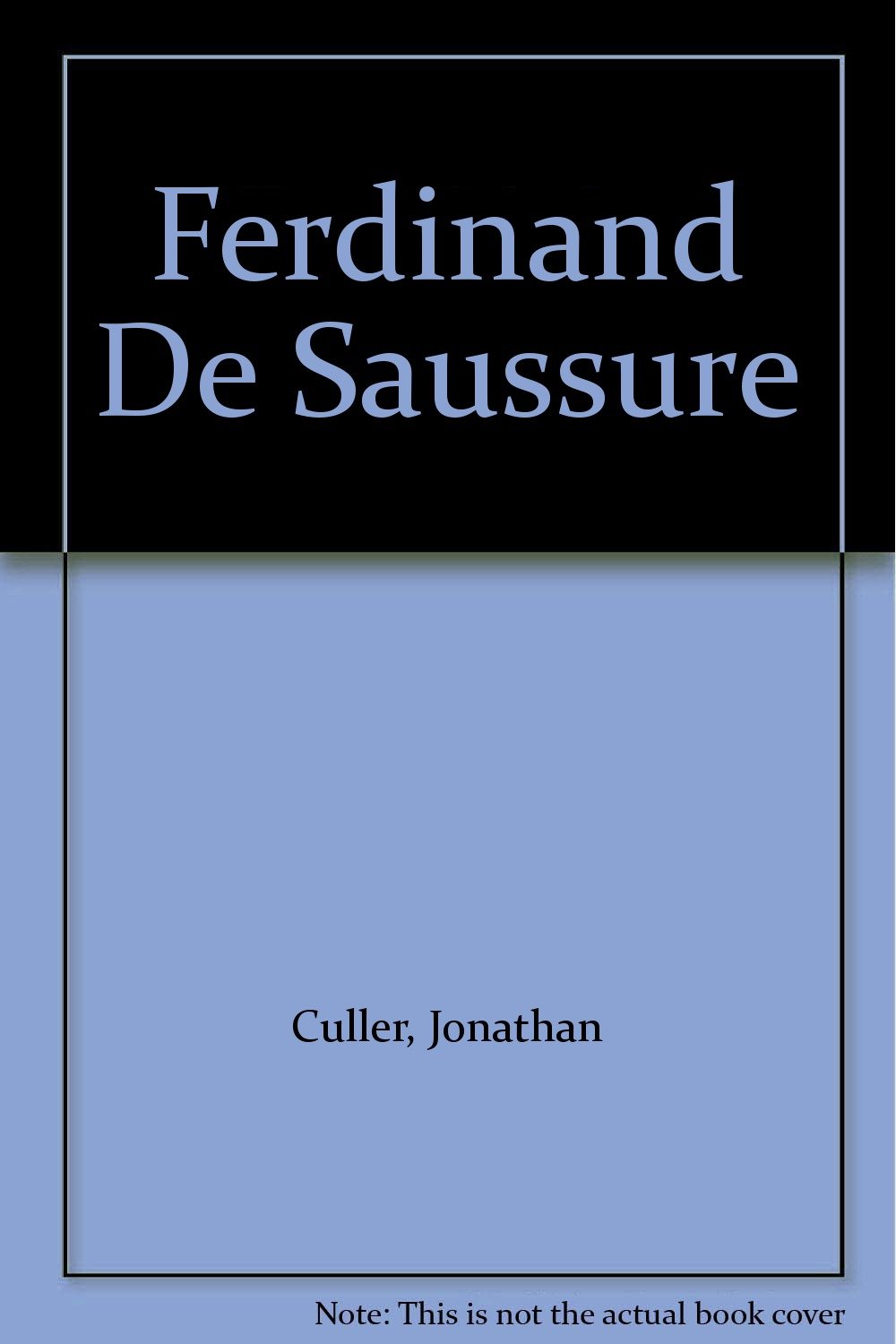 Ferdinand De Saussure