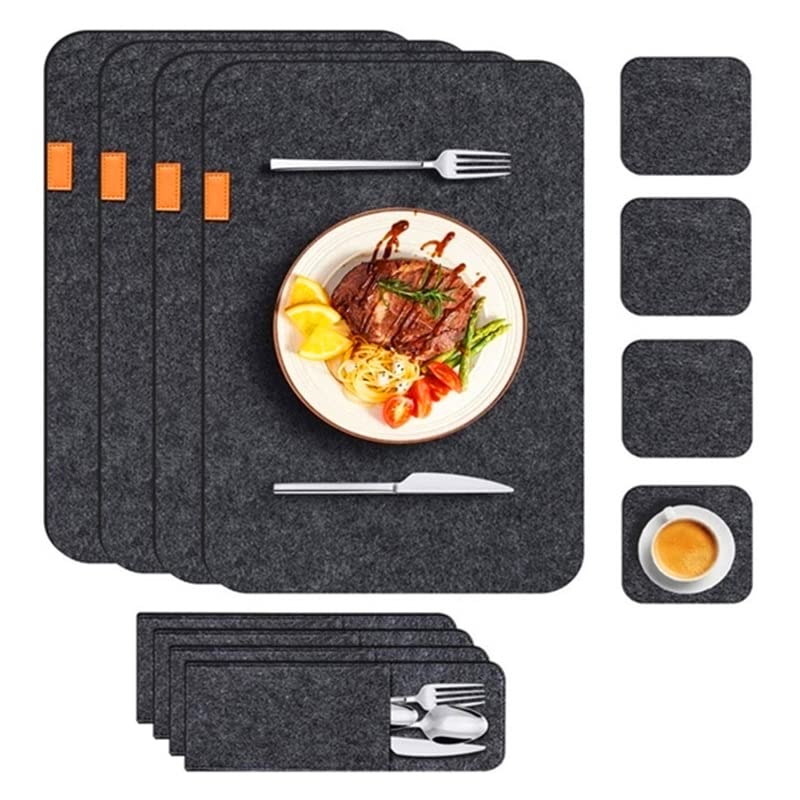 Set de table en feutre facile à nettoyer pour protéger la cuisine des taches