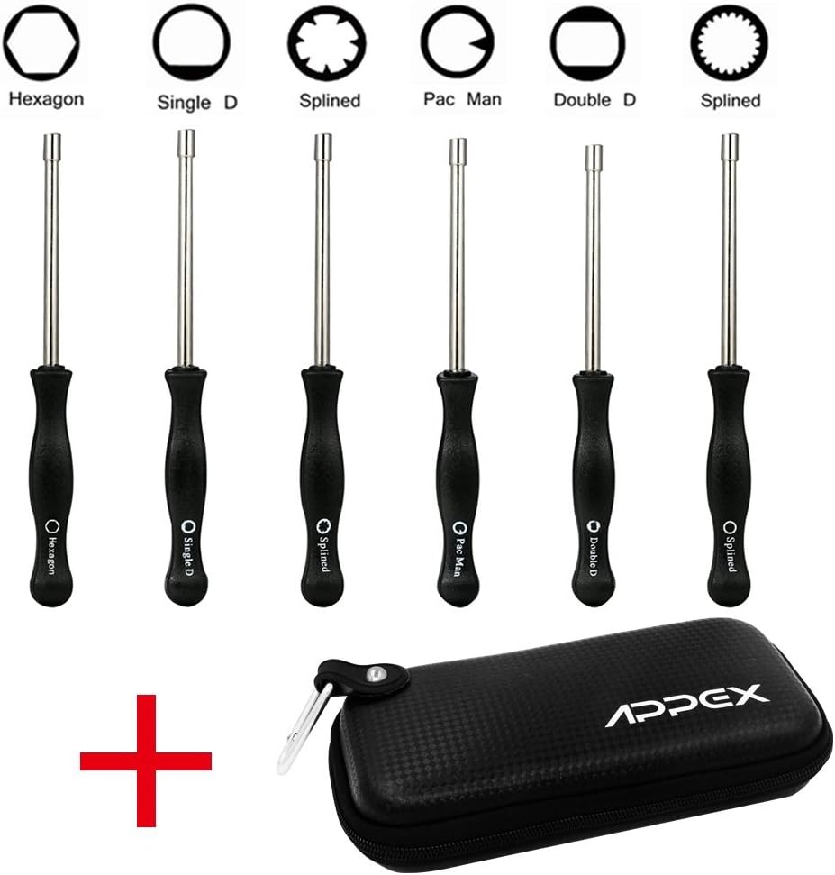 Appex 6 Piece 2 Cycle Carburetor Adjusting Tool with Case