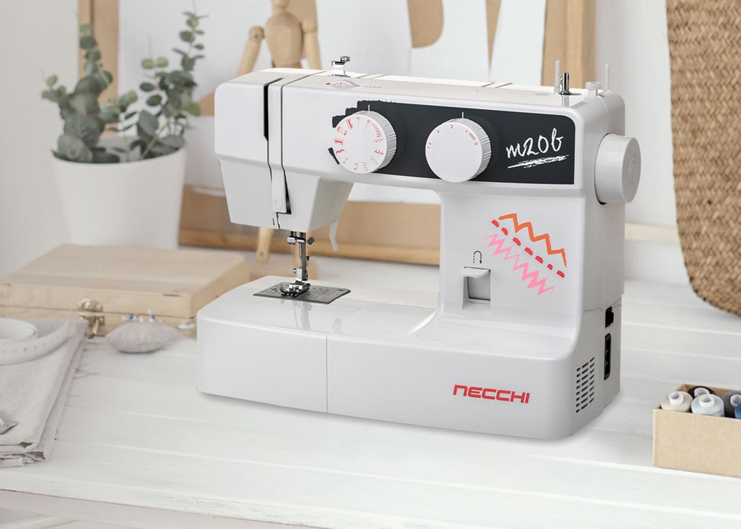 Necchi Macchina Per Cucire Modello N82 - 8 Punti, Infila Ago Automatico, Ideale Per Principianti - Foto 8