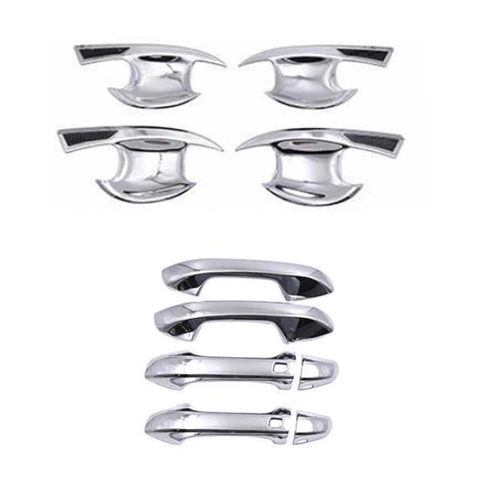 Atgcbcauf A 4 Bowl 2 Button Car Door Handle Cover Trim Cap Stickers For Kia For Forte K3 For Cerato Bd 2019-2023 Car Exterior Door Handles
