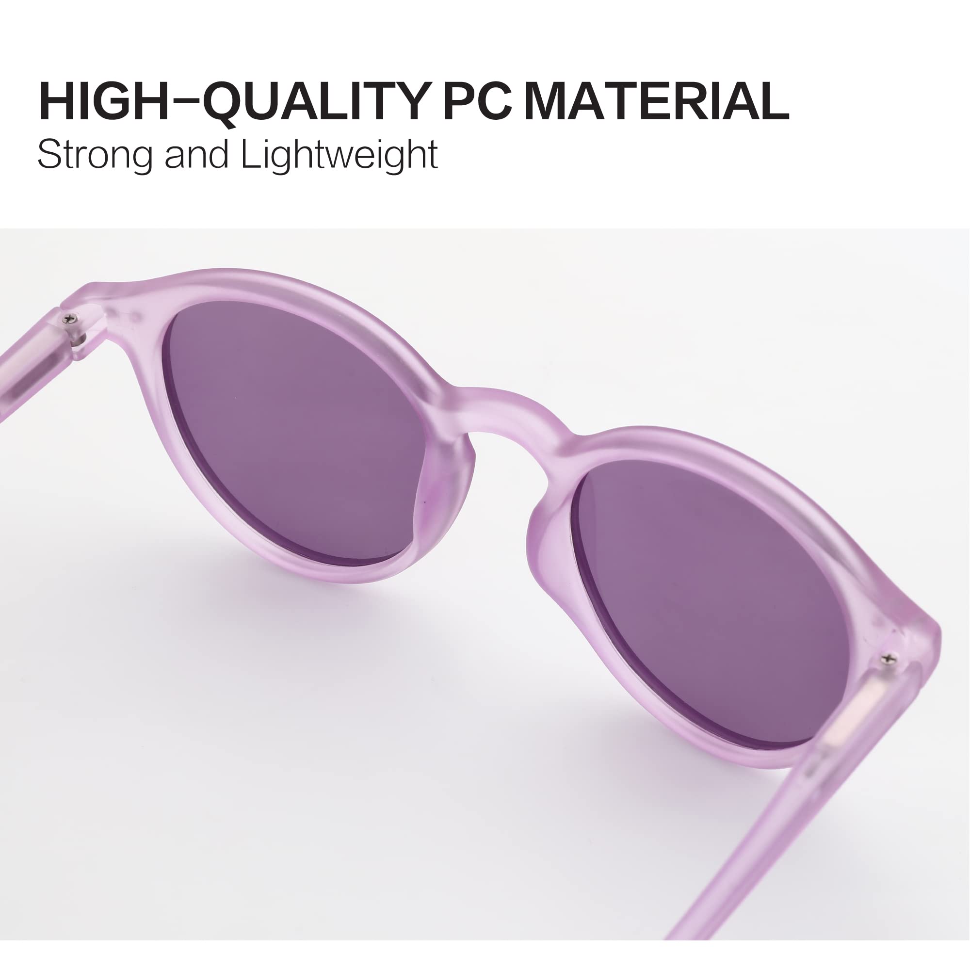 ZENOTTIC Occhiali da Sole Polarizzati Retrò Classici Rotondi Vintage Occhiali da Sole UV400 Montatura da Uomo e Donna