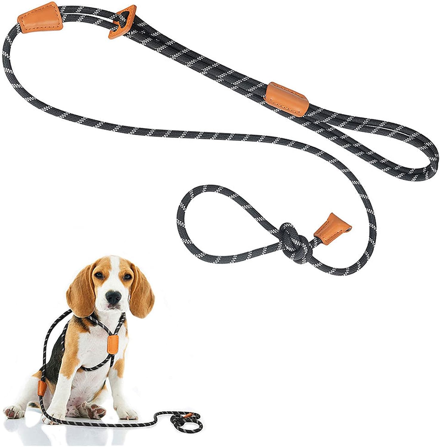 SEOINS Dog Leashes for Medium Dogs - Dog Harness Puppy Step-in Leash Heavy Duty 5 ft Adjustable Nylon Dog Collar & Leash in One with…