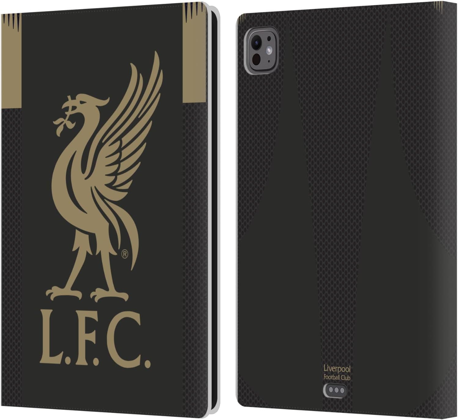 Head Case Designs Officially Licensed Liverpool Football Club Home Goalkeeper 2019/20 Kit Leather Wallet Case Compatible with Apple iPad Pro 11 M4 2024