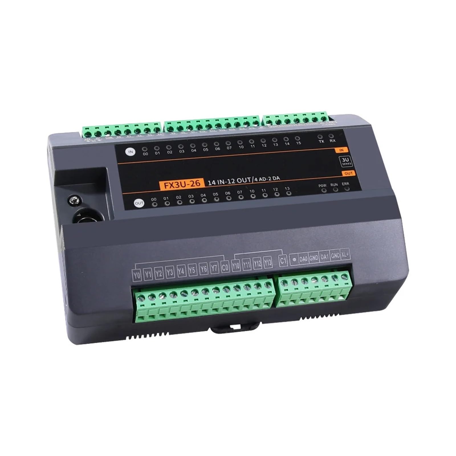 speicherprogrammierbarer Logik Controller PLC FX3U-16MR 4AI 2AO funktioniert mit speicherprogrammierbaren Software-SPS-Controllern der GX-Serie